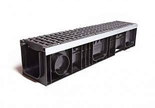 Лоток водоотводный пластиковый ЛВП PROFI DN150 H202 E600 комплект